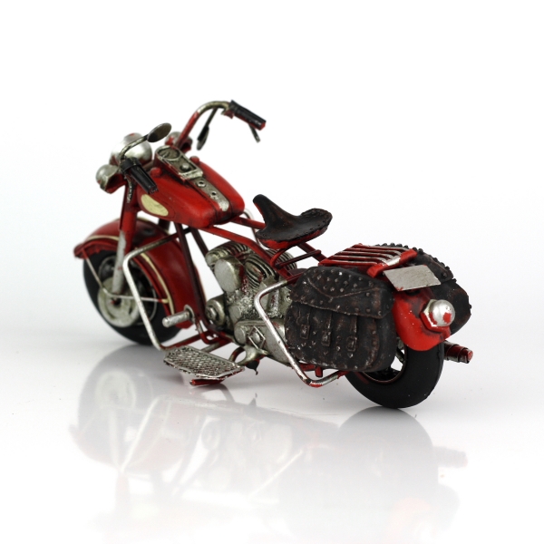 Retro model motorka Red devil 19cm