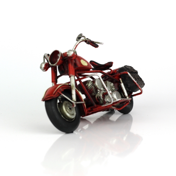Retro model motorka Red devil 19cm