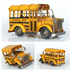 Retro model školský autobus USA 27cm