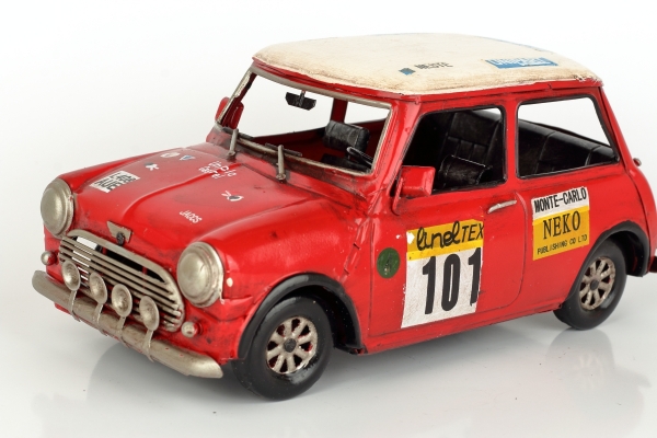 Retro model veterána rallye 28cm