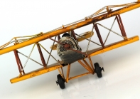 Retro model žlté lietadlo 18cm