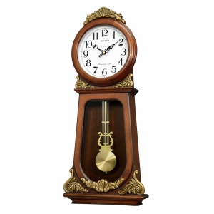 Retro nástenné hodiny drevené