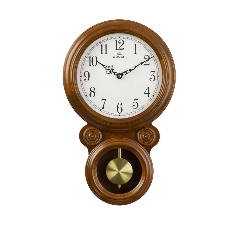 Retro nástěnné hodiny s kyvadlem