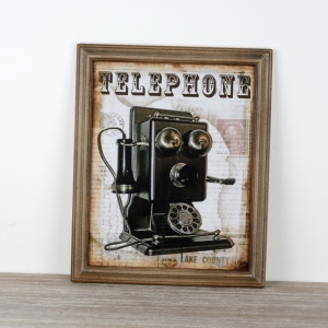 Retro obraz Telephone 47x38cm