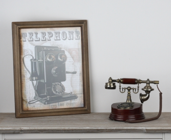 Retro obraz Telephone 47x38cm