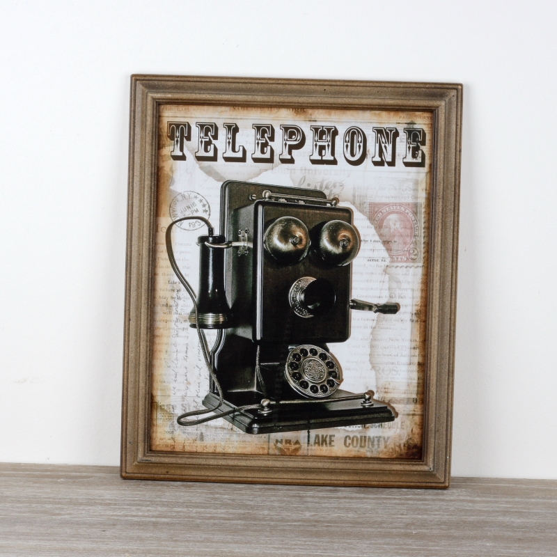 Retro obraz Telephone 47x38cm