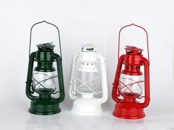 Retro petrolejová lampa 11,5x15x24,1cm tmavá