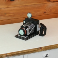 Retro pokladnička fotoaparát 17x13cm