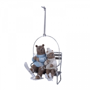 Retro vianočná ozdoba 9,5x15x10,5cm