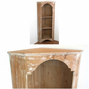 Rohová skriňa v chalupárskom štýle 41x41x129cm