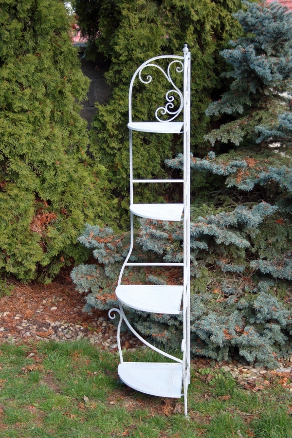 Rohový regál kovový 53x38x160cm