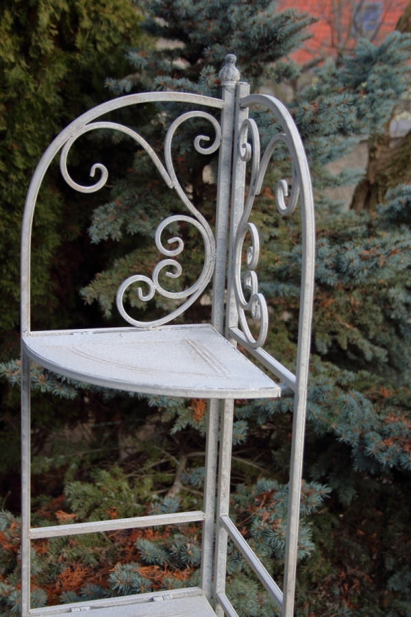 Rohový regál kovový 53x38x160cm