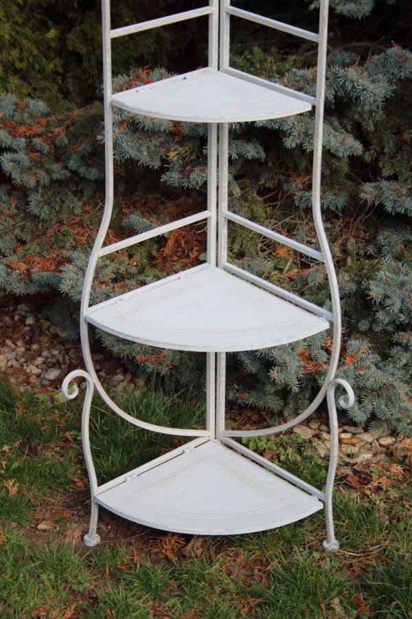 Rohový regál kovový 53x38x160cm