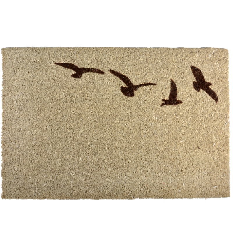 Rohožka kokosová letiaci vták svetlá 60x40cm