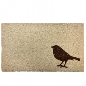 Rohožka kokosová vtáčik svetlá 75x45cm