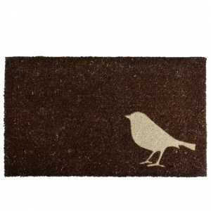 Rohožka kokosová vtáčik tmavá 75x45cm