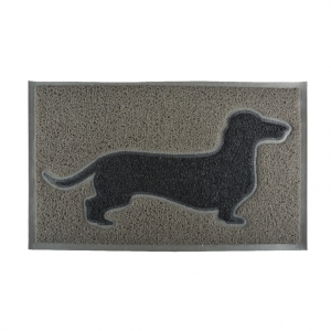 Rohožka obdĺžniková s jazvečíkom šedá