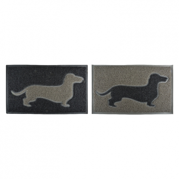 Rohožka obdĺžniková s jazvečíkom šedá