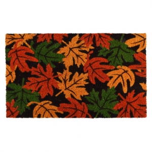 Rohožka pred dvere jesenné lístie