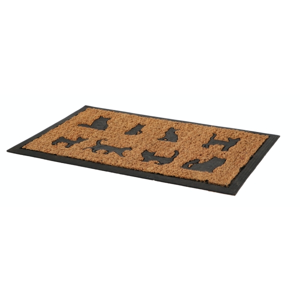 Rohožka pred dvere s motívom mačiek 60x40x1cm
