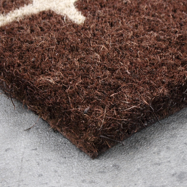 Rohožka vtáky na drôtu tmavá 75x25cm