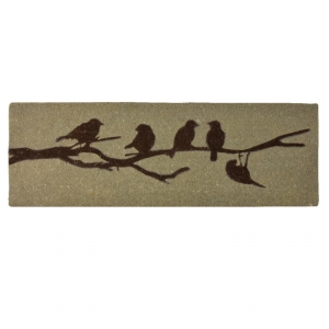 Rohožka vtáky na drôtu  XL 120x40cm