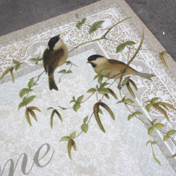 Rohožka s vtáčikmi Welcome 44x74cm