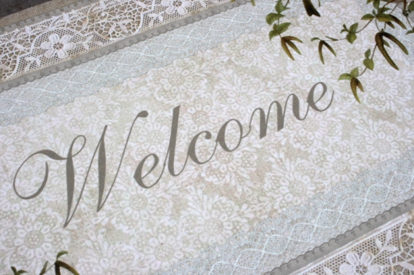 Rohožka s vtáčikmi Welcome 44x74cm