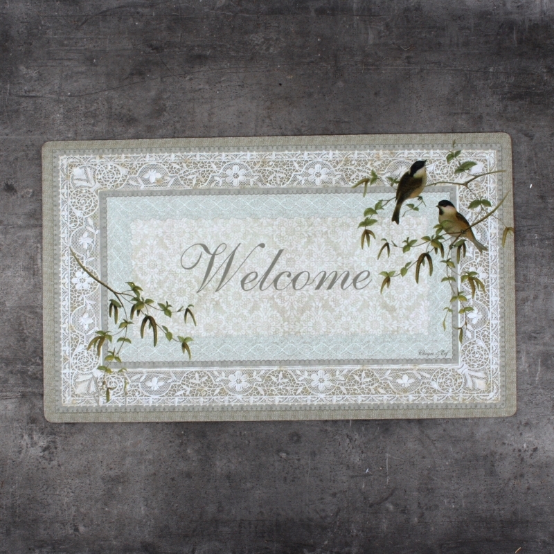 Rohožka s vtáčikmi Welcome 44x74cm