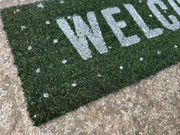 Rohožka WELCOME 75,5x25,5x2cm zelená