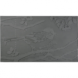 Rohožka z PVC vtáčik vo vetvách 74,6x44cm