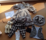 Rozbitá porcelánová bábika Gábina 60cm