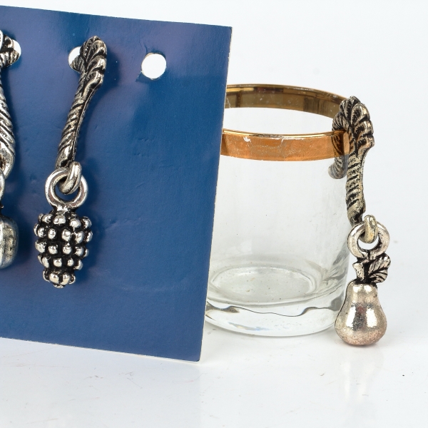 Rozlišovače na poháre ovocie súprava 6 kusov - závesné kovové