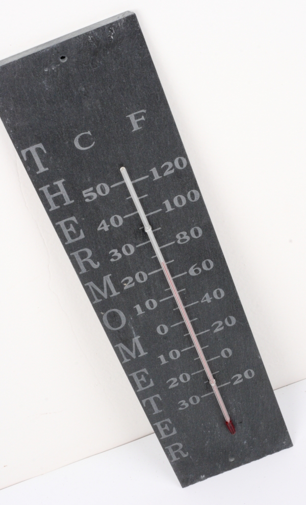 Ručne gravírovaný bridlicový teplomer 45cm