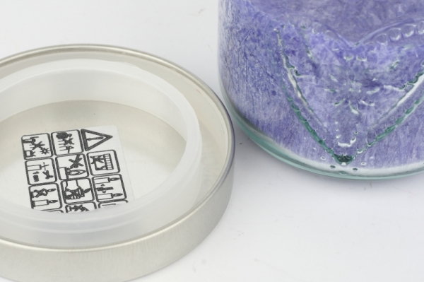 Ručne odlievaná sviečka v pohári levanduľa 480g