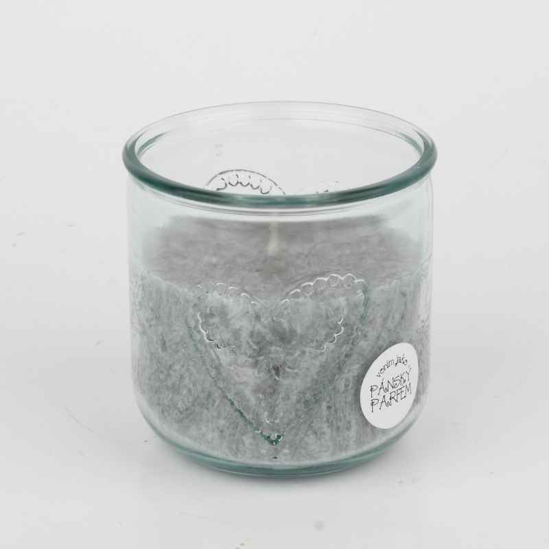 Ručne odlievaná sviečka v pohári pánsky 480g