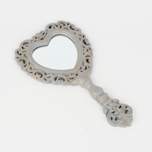 Ručné zrkadlo srdce 28,5cm