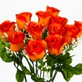 Ruža oranžovo - červená 50cm