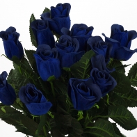 Ruža zamatová modrá 72cm