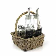 Sada soľ, korenie, olej, ocot