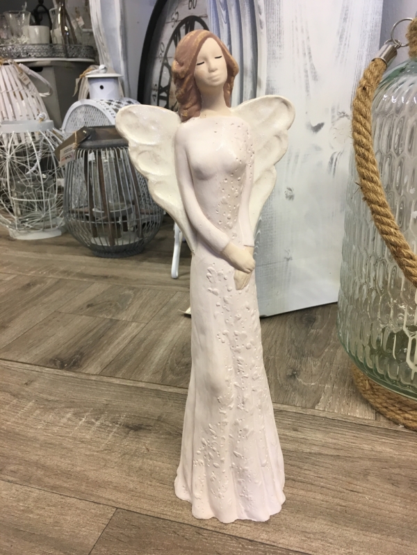 Sadrový anjel Nežné pohladenie 39cm