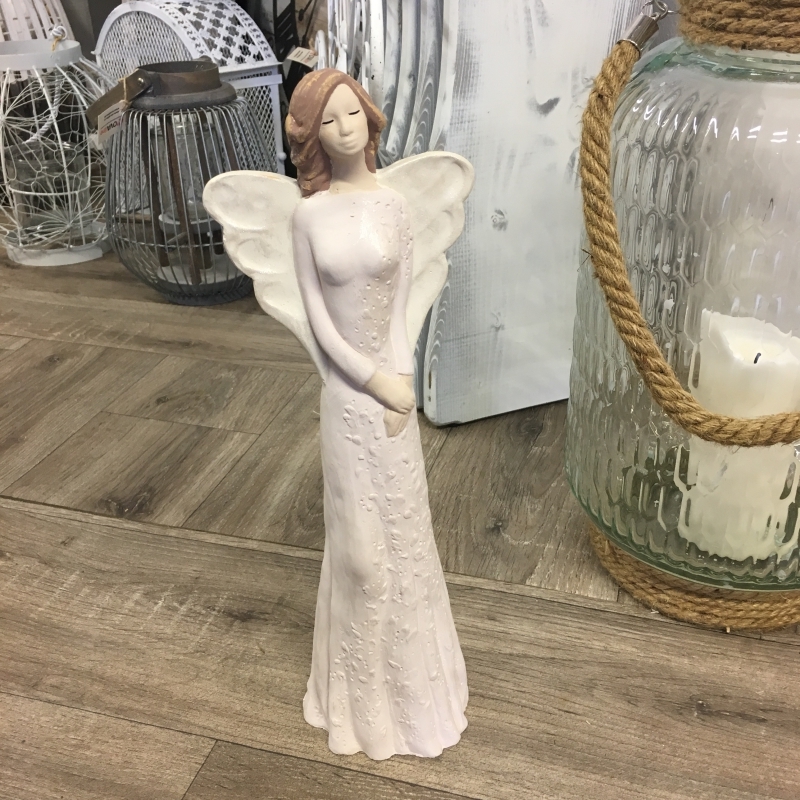 Sadrový anjel Nežné pohladenie 39cm