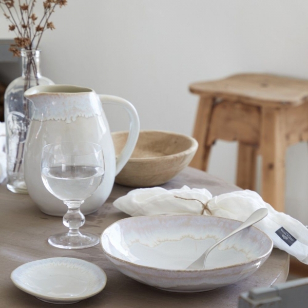 Šalátová misa okrúhla BRISA biela 36 cm keramická