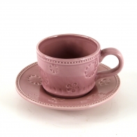 Šálka ​​a podšálka z kameniny priemer 9/16cm