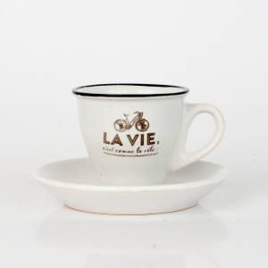 Šálka na espresso La vie biely 5,5cm