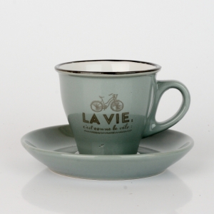 Šálka na espresso La vie sivý 5,5cm