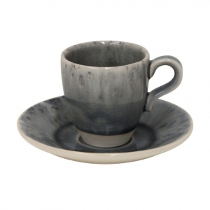 Šálka ​​na kávu s tanierikom 0,08l MADEIRA šedá