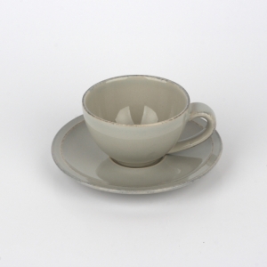 Šálka s tanierikom šedý Friso 90ml