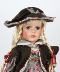 Zberateľská porcelánová bábika Rosemary 40cm