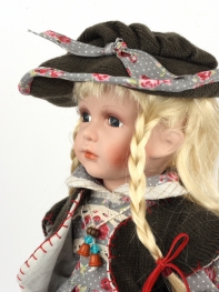 Zberateľská porcelánová bábika Rosemary 40cm